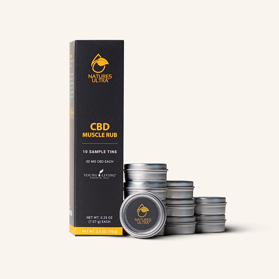 CBD Muscle Rub Tins, 10 ct.